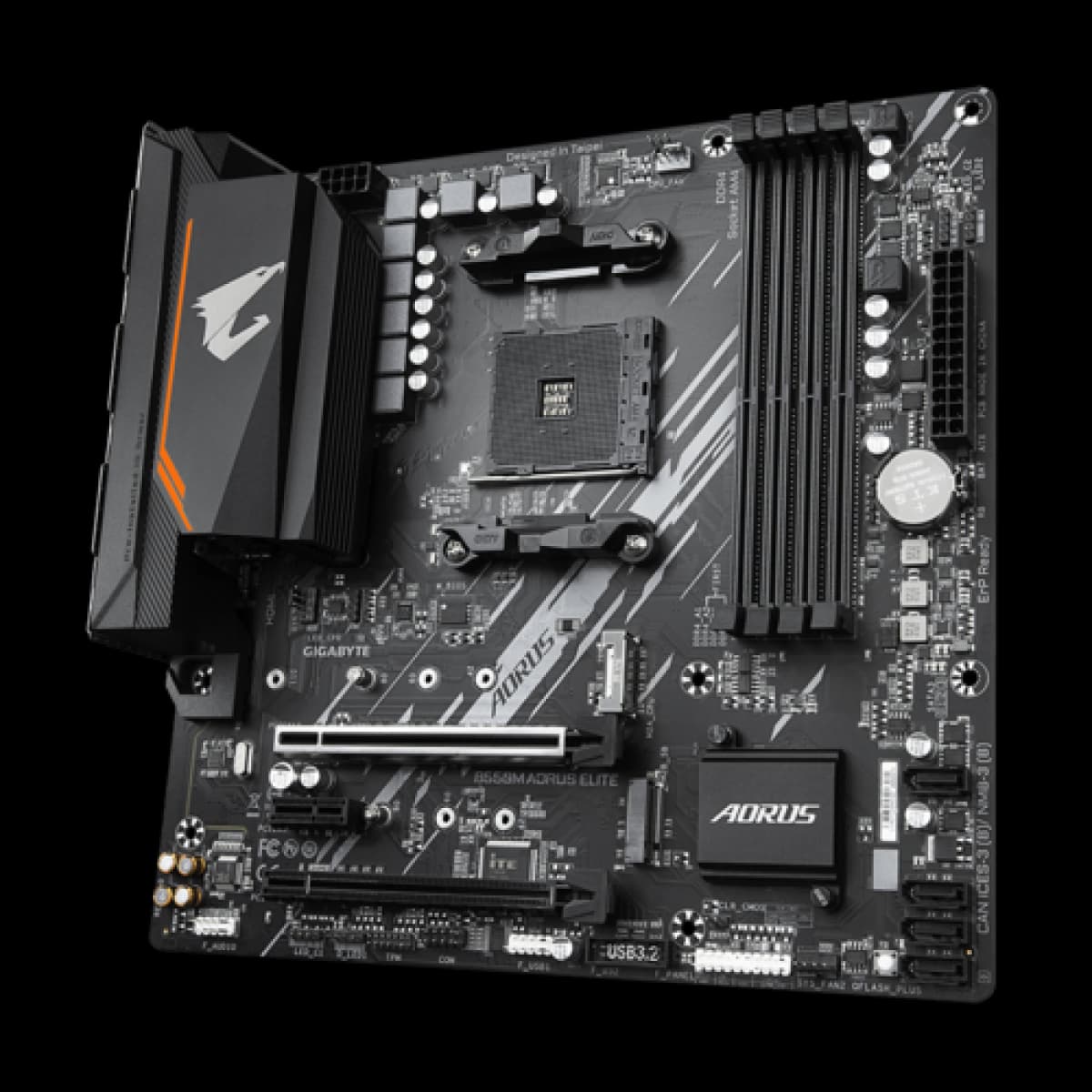 Placa Mãe Gigabyte B550M AORUS Elite, Chipset B550